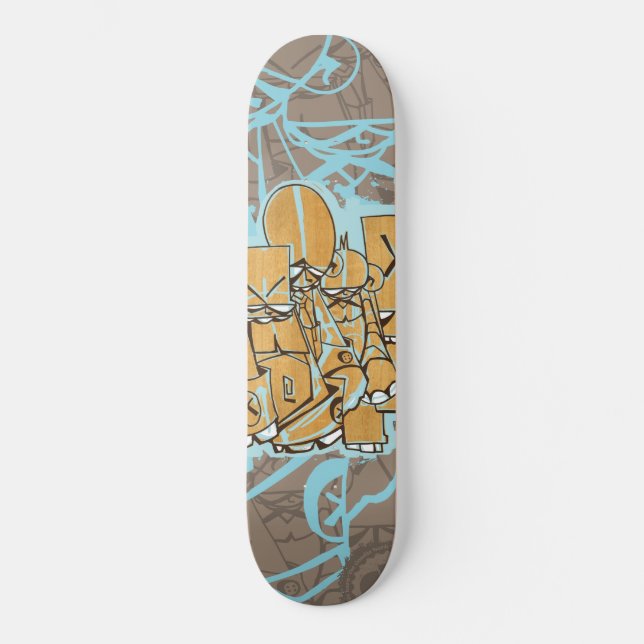 Skateboard Dezeinswell "club d'effroi " (Recto)