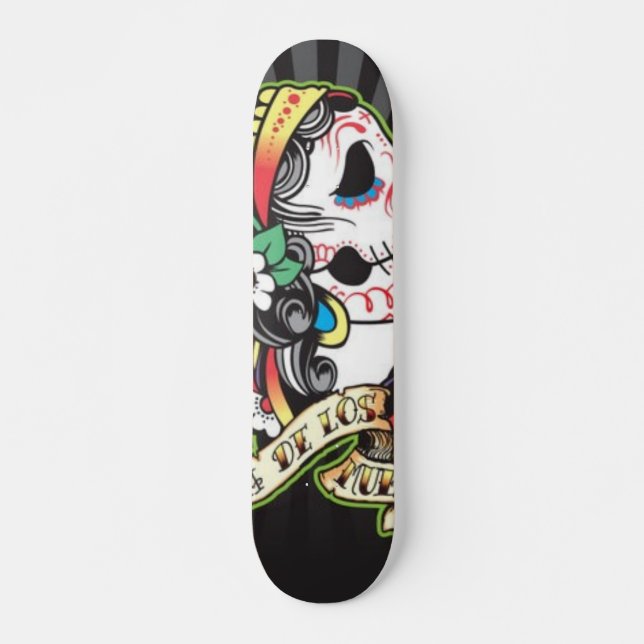 Skateboard Dia de los Muertos (Devant)