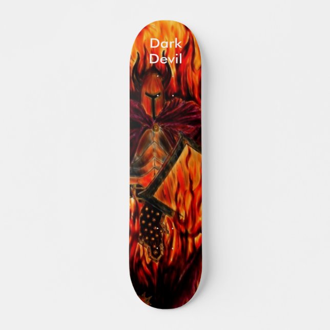 Skateboard Diable foncé (Devant)