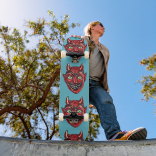 Skateboard Diable Rouge Vintage Halloweenies