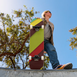 Skateboard Diagonales multicolores