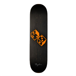 Skateboard Dice de casino orange