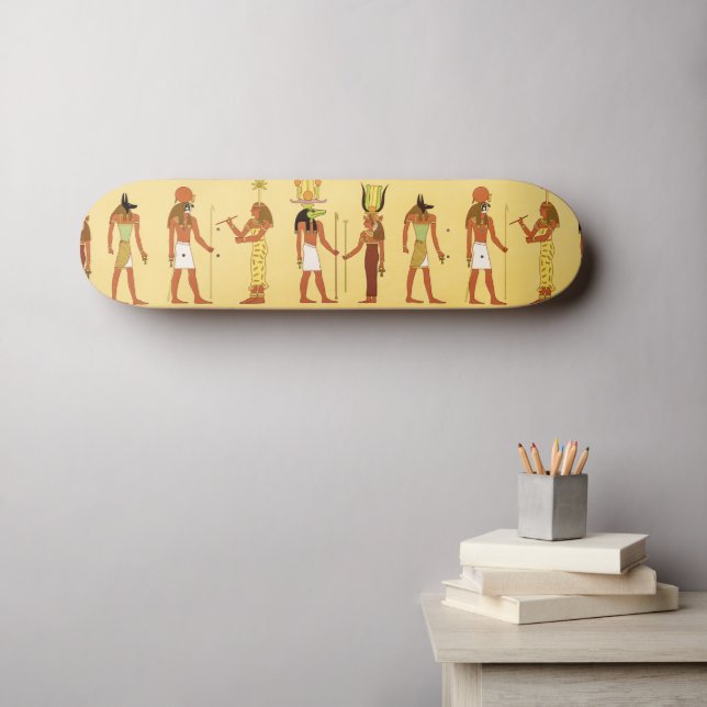 Skateboard Dieux Et Déesses Égyptiens (Art mural (Horz))