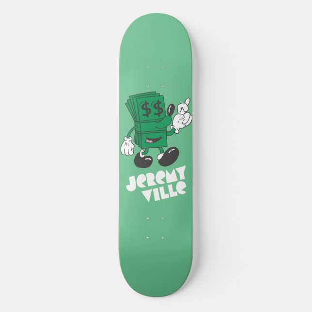 Skateboard Dollar chanceux (Recto)