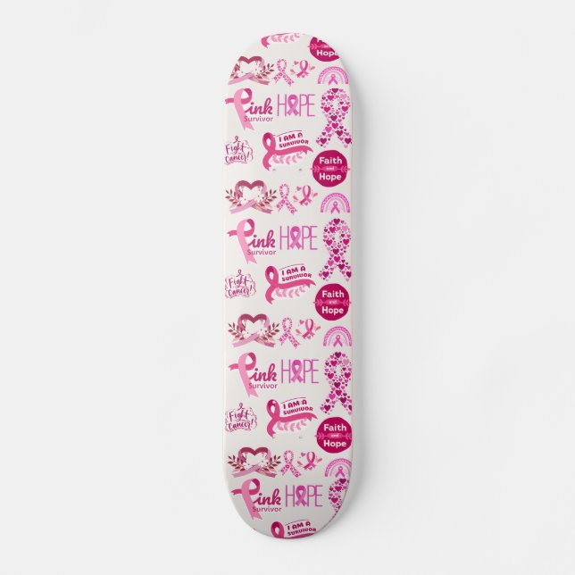 Skateboard Don pour le survivant du cancer - Guerrier (Recto)