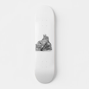 Skateboard Drache am Felsen