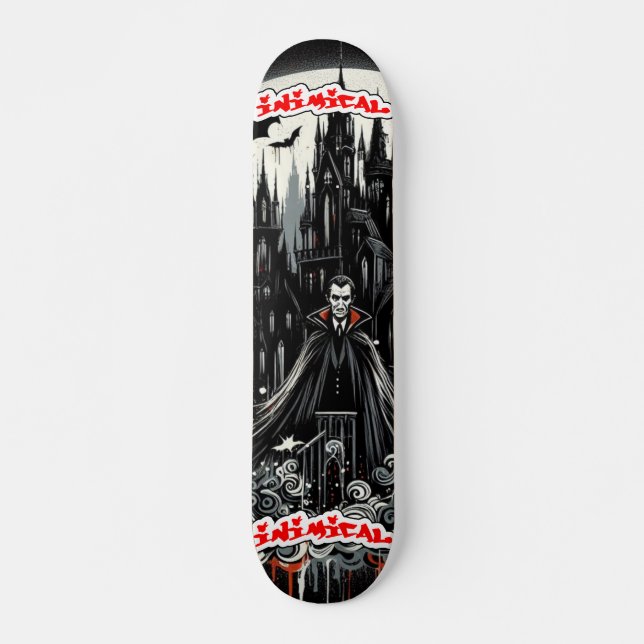 Skateboard Dracula gothique inimique (Devant)