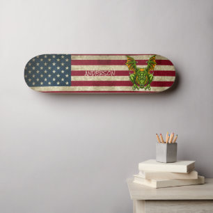 Skateboard Dragon asiatique vert américain personnalisé