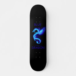 Skateboard Dragon Bleu