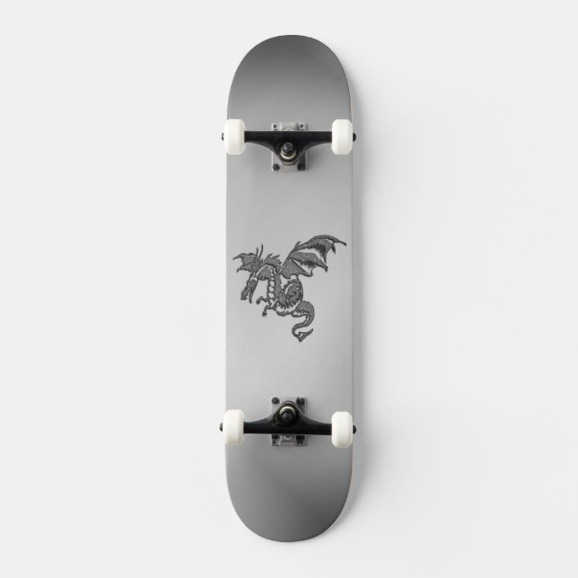 Skateboard Dragon d'argent (Recto)