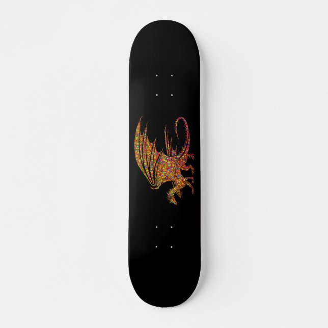 Skateboard Dragon de mosaïque Extraordinaire (Devant)