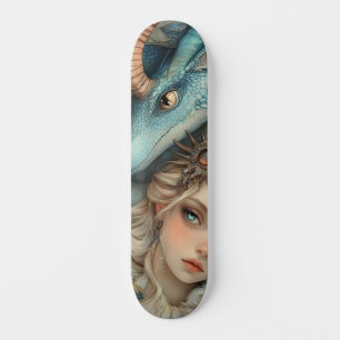 Skateboard Dragon mythologique et pont de patinage pour fille
