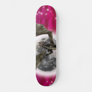 Skateboard Dragon Noir - Créature Fantastique Mythique Ciel R