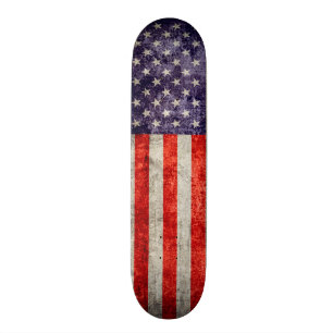 Skateboard Drapeau américain antique de Falln