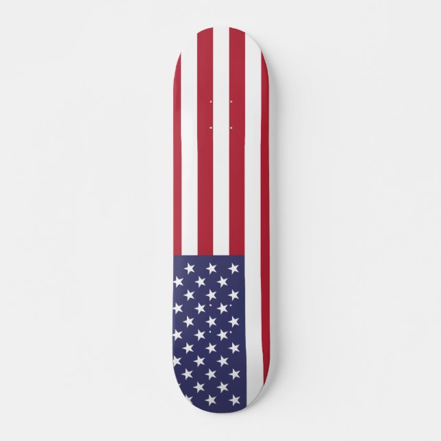 Skateboard Drapeau américain Indépendance Motif patriotique (Devant)