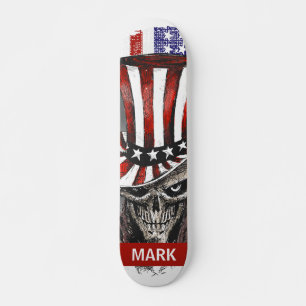 Skateboard Drapeau américain patriotique personnalisé