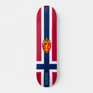 Skateboard Drapeau/Armoiries de Norvège