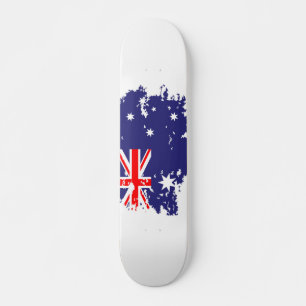 Skateboard Drapeau australien Grunge