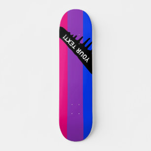 Skateboard Drapeau bisexuel de fierté