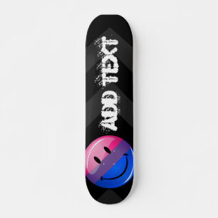 Skateboard Drapeau brillant heureux de fierté de bisexualit