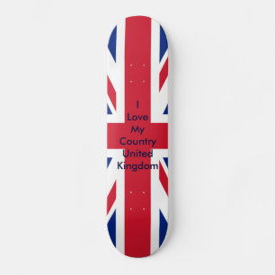Skateboard Drapeau BRITANNIQUE le MUSÉE Zazzle - amour d'I