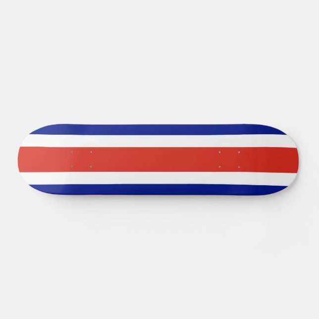 Skateboard Drapeau civil du Costa Rica (Horz)