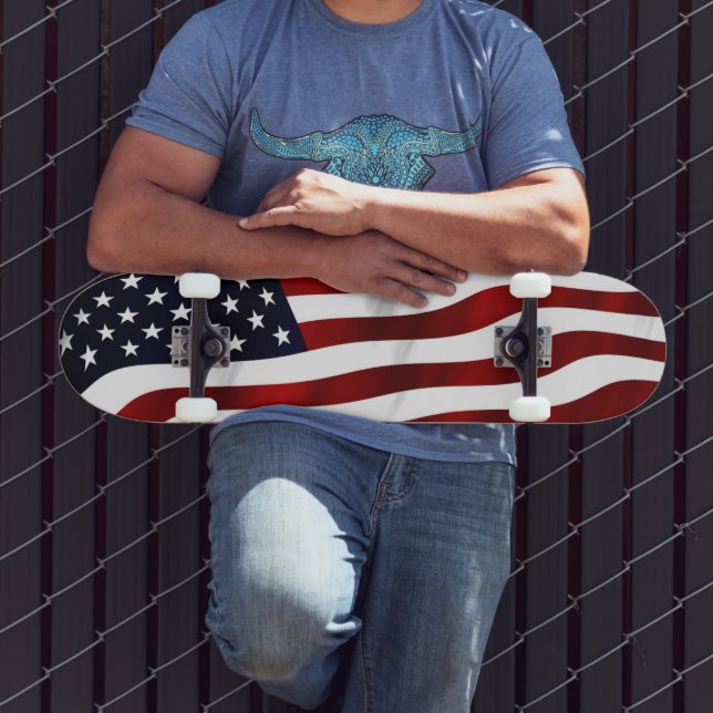 SKATEBOARD DRAPEAU CLASSIQUE AMÉRICAIN (Extérieur 3)