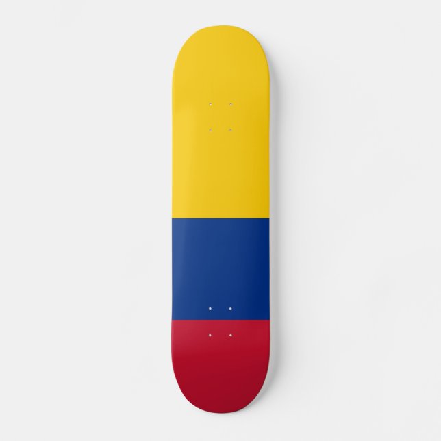 Skateboard Drapeau Colombie (Recto)