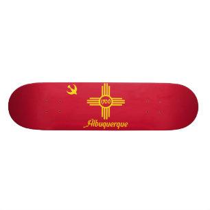 Skateboard Drapeau d'Albuquerque, Nouveau Mexique