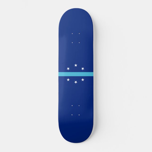 Skateboard Drapeau d'Anaheim (Californie, USA) (Recto)