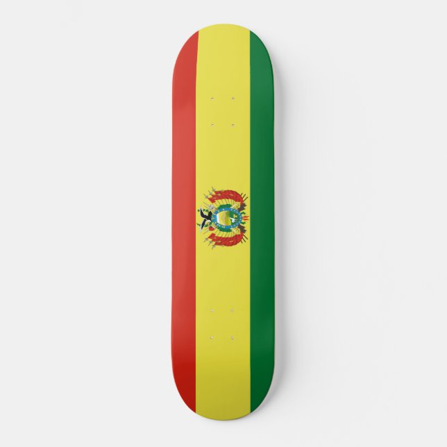 Skateboard Drapeau de Bolivie (Recto)