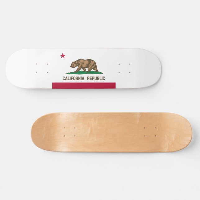 Skateboard Drapeau de Californie (Horz)