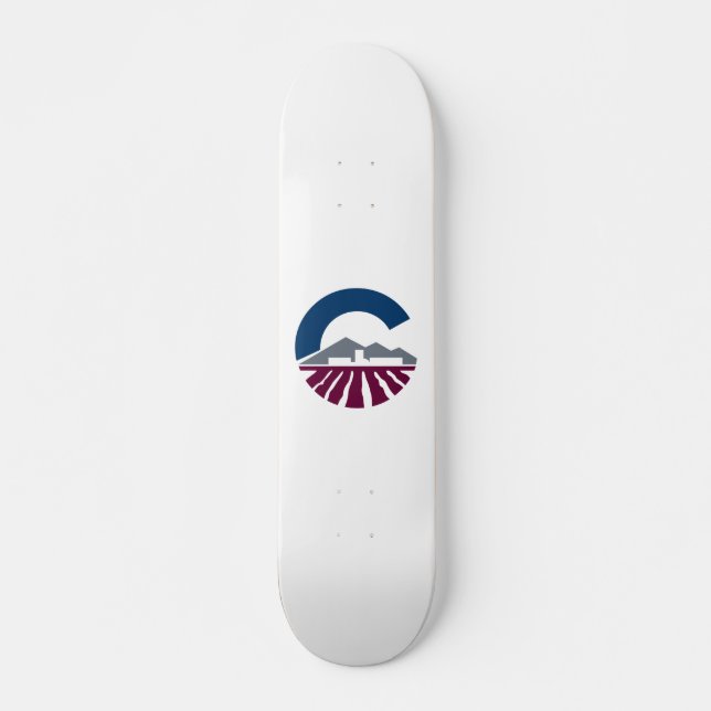 Skateboard Drapeau de Chandler, Arizona (Devant)