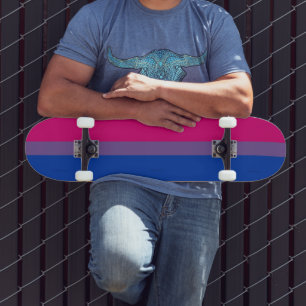 Skateboard Drapeau de fierté bisexuelle de SlipperyJoe's coul