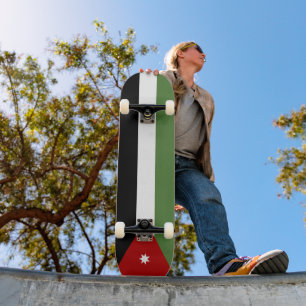 Skateboard Drapeau de Jordanie