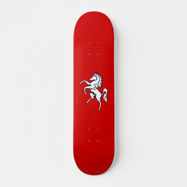 Skateboard Drapeau de Kent (Cheval Blanc) (Comté d'Angleterre (Devant)