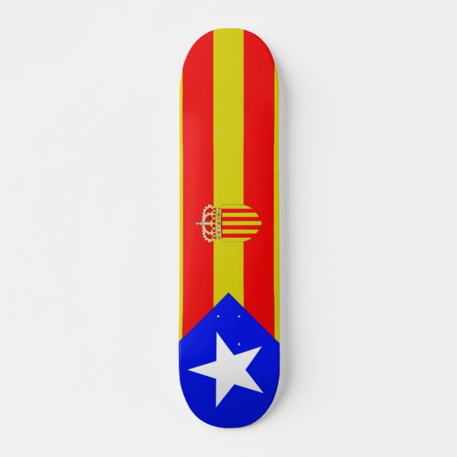Skateboard Drapeau de la Catalogne (Devant)
