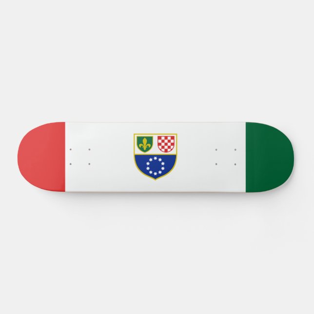 Skateboard Drapeau de la Fédération de Bosnie-Herzégovine (Horz)