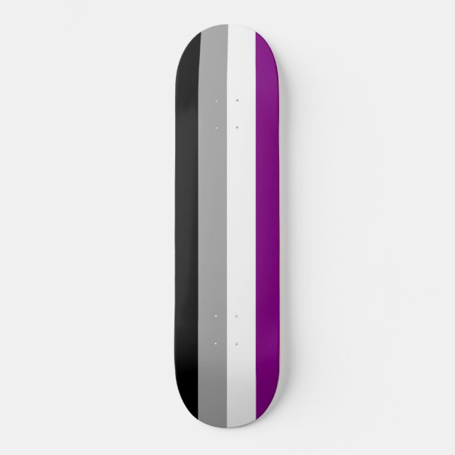 Skateboard Drapeau de la fierté sexuelle (As) (Asexuality) (Recto)