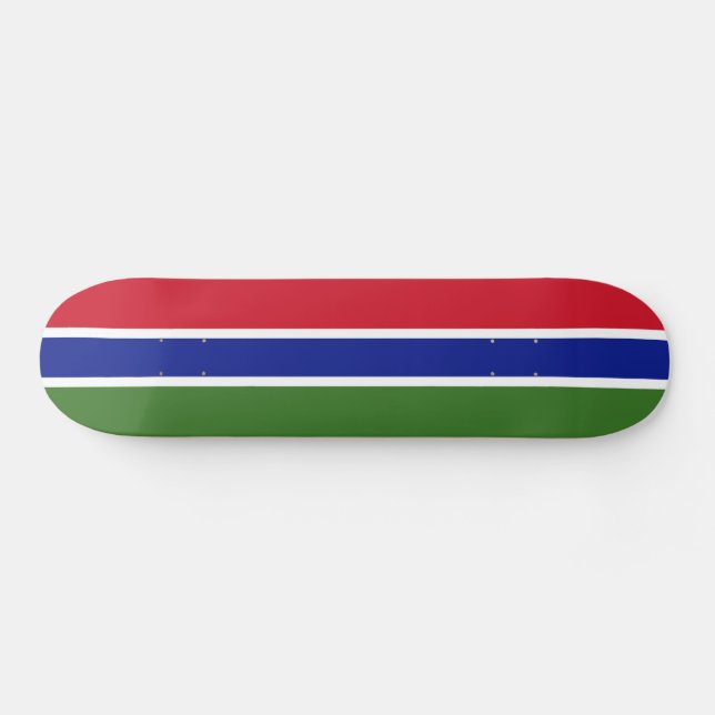 Skateboard Drapeau de la Gambie (Horz)
