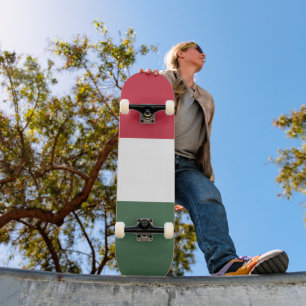 Skateboard drapeau de la Hongrie