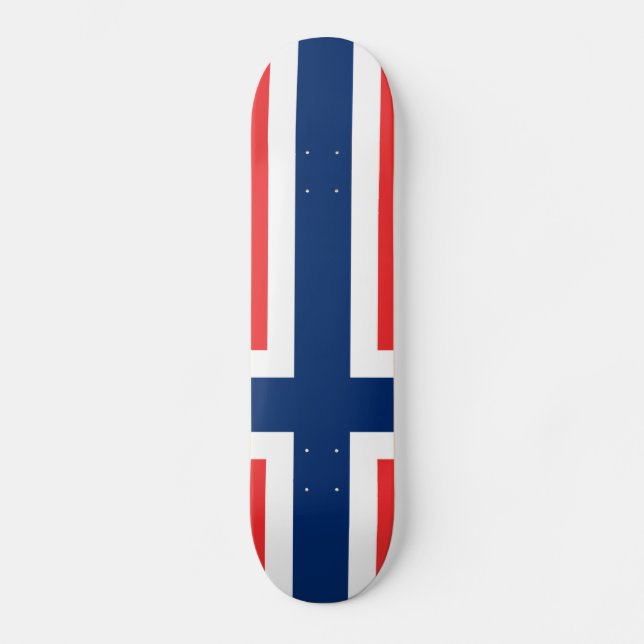 Skateboard Drapeau de la Norvège (Recto)