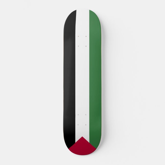 Skateboard Drapeau de la Palestine (Recto)