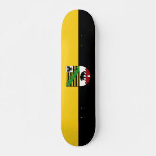Skateboard Drapeau de la planche à roulettes Saxe-Anhalt
