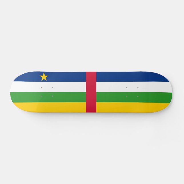 Skateboard Drapeau de la République centrafricaine (Horz)
