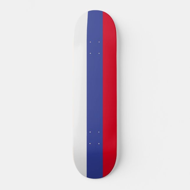Skateboard Drapeau de la Russie (Recto)