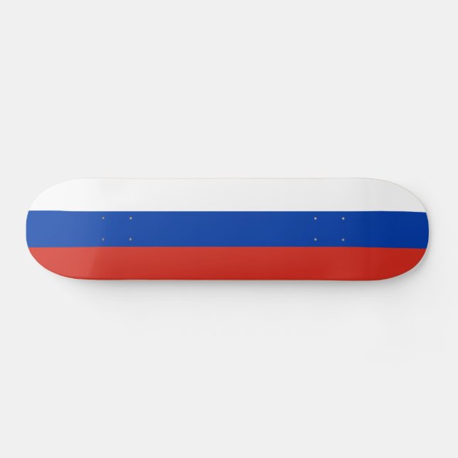 Skateboard Drapeau de la Russie (Horz)