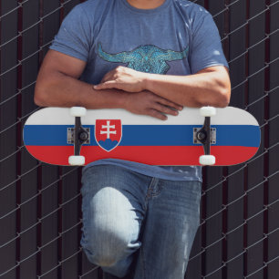 Skateboard Drapeau de la Slovaquie
