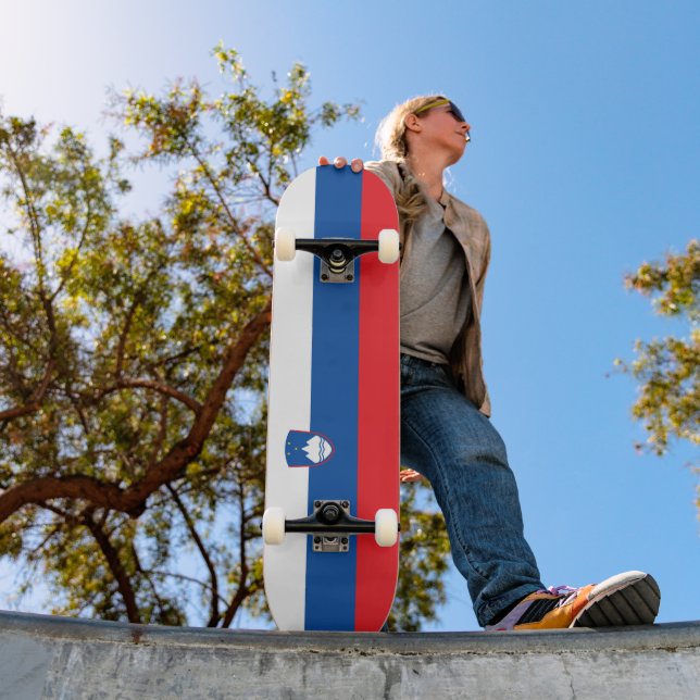 Skateboard Drapeau de la Slovénie (Extérieur 1)