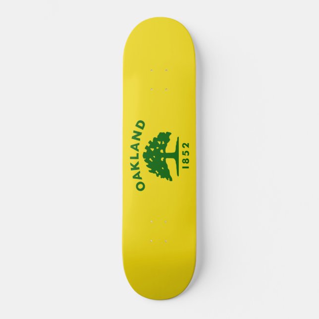 Skateboard Drapeau de la ville d'Oakland (Californie) (Recto)